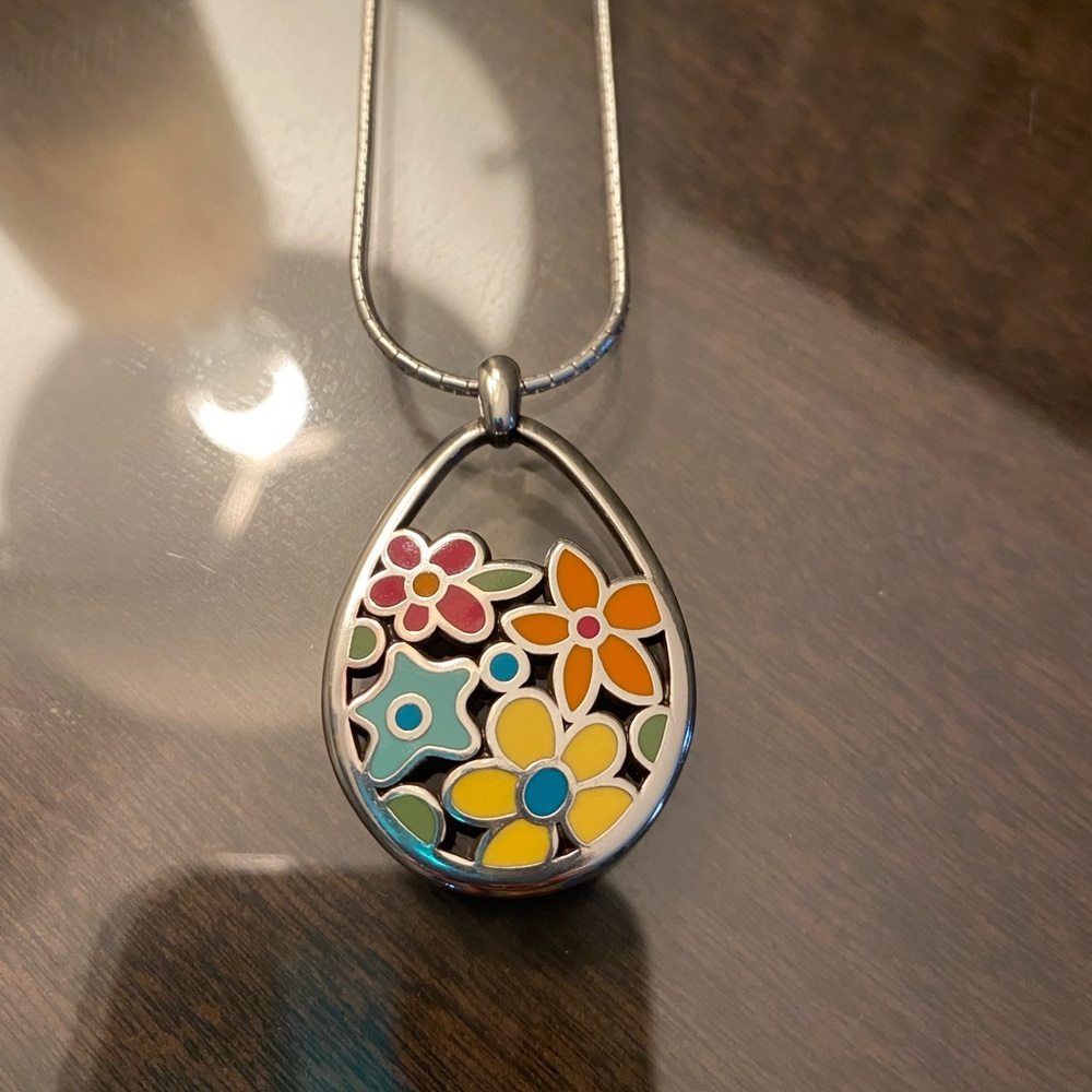 BRIGHTON SPRING MEADOW FLOWER NECKLACE/EARRINGSET